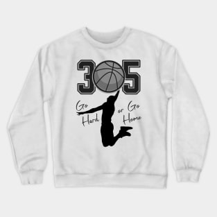 305 Miami Basketball Hoops Crewneck Sweatshirt